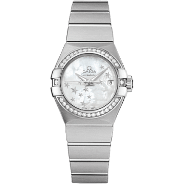 Constellation Co-Axial 27 Brushed Stainless Steel / Diamond / MOP Stars
