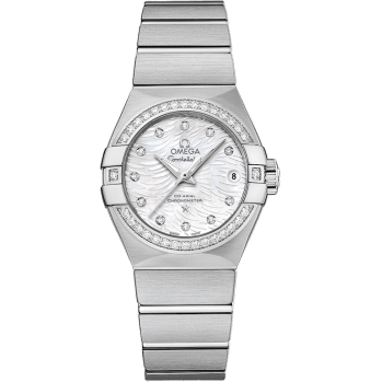 Constellation Co-Axial 27 Brushed Stainless Steel / Diamond / White MOP