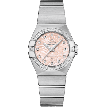 Constellation Co-Axial 27 Brushed Stainless Steel / Diamond / Pink MOP