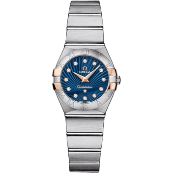 Constellation Quartz 24 Brushed Stainless Steel / Gold Claws / Blue Supernova