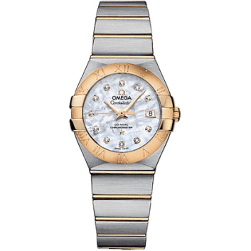 Constellation Co-Axial 27 Brushed Stainless Steel / Yellow Gold / MOP