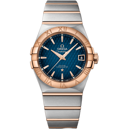 Constellation Co-Axial 38 Stainless Steel / Red Gold / Blue Lozenge