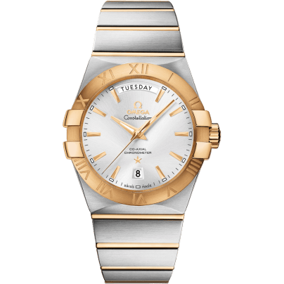 Constellation Co-Axial 38 Day-Date Stainless Steel / Yellow Gold / Silver