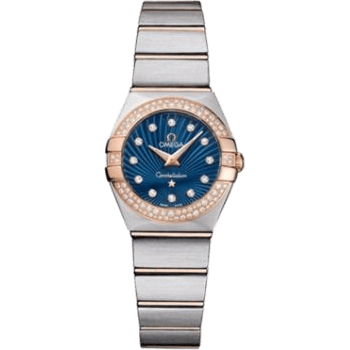 Constellation Quartz 24 Brushed Stainless Steel / Red Gold / Snow / Blue Supernova