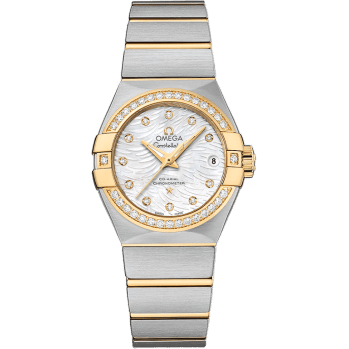 Constellation Co-Axial 27 Brushed Stainless Steel / Yellow Gold / Diamond / MOP