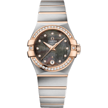 Constellation Co-Axial 27 Brushed Stainless Steel / Red Gold / Diamond / Tahiti MOP