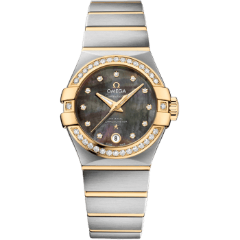 Constellation Co-Axial 27 Brushed Stainless Steel / Yellow Gold / Diamond / Tahiti MOP