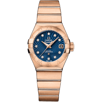 Constellation Co-Axial 27 Brushed Red Gold / Blue Supernova