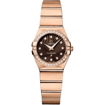 Constellation Quartz 24 Brushed Red Gold / Diamond / Brown Supernova