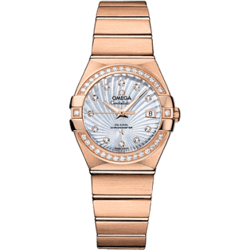 Constellation Co-Axial 27 Brushed Red Gold / Diamond / MOP Supernova