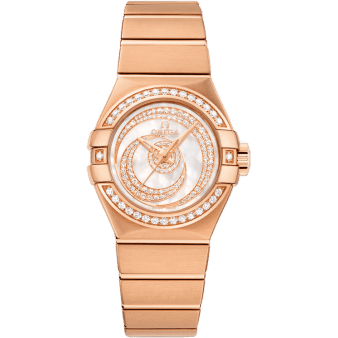 Constellation Co-Axial 27 Brushed Red Gold / Diamond / Diamond Moon