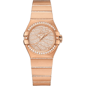 Constellation Co-Axial 27 Brushed Red Gold / Diamond / Diamond Wave