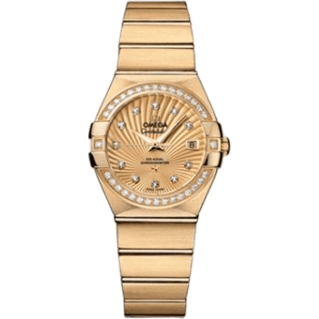 Constellation Co-Axial 27 Brushed Yellow Gold / Diamond / Champagne Supernova