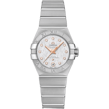 Constellation Co-Axial Master Chronometer 27 Stainless Steel / Silver Silk-Diamond