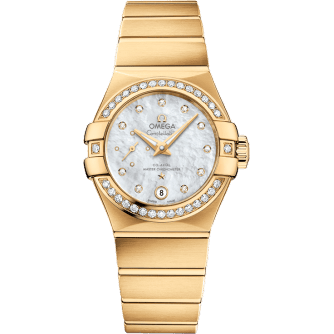 Constellation Co‑Axial Master Chronometer 27 Small Seconds Stainless Yellow Gold / Diamond / MOP