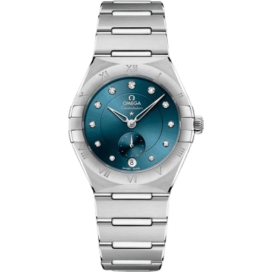 Constellation Master Chronometer Small Seconds 34 Stainless Steel / Blue - Diamond / Bracelet