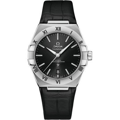 Constellation Master Chronometer 39 Stainless Steel / Black / Alligator