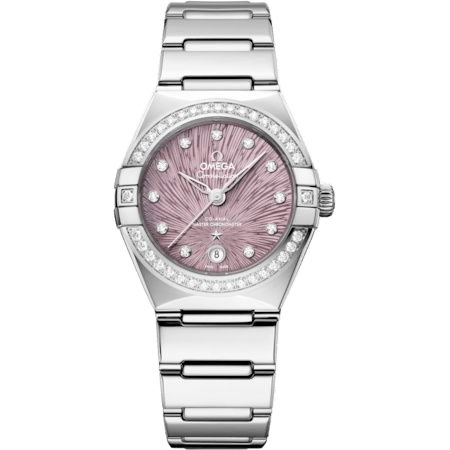 Constellation Manhattan 29 Co-Axial Master Chronometer Stainless Steel - Diamond / Lilac Supernova / Bracelet