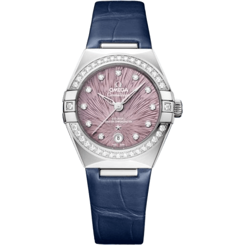 Constellation Manhattan 29 Co-Axial Master Chronometer Stainless Steel - Diamond / Lilac Supernova / Alligator