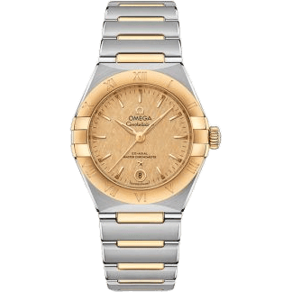 Constellation Manhattan 29 Co-Axial Master Chronometer Stainless Steel / Yellow Gold / Champagne Silk