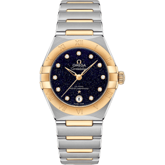 Constellation Manhattan 29 Co-Axial Master Chronometer Stainless Steel / Yellow Gold / Aventurine