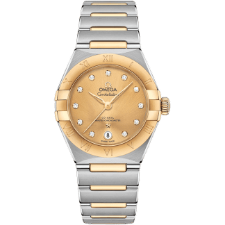 Constellation Manhattan 29 Co-Axial Master Chronometer Stainless Steel / Yellow Gold / Champagne Diamond