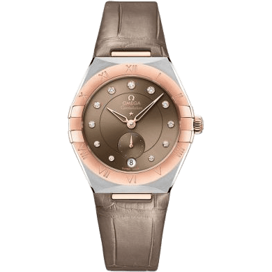 Constellation Master Chronometer Small Seconds 34 Stainless Steel / Sedna Gold / Brown - Diamond