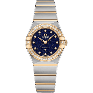 Constellation Manhattan 25 Quartz Stainless Steel / Yellow Gold / Aventurine / Diamond
