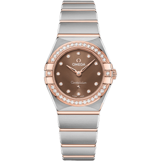 Constellation Manhattan 25 Quartz Stainless Steel / Sedna Gold / Brown - Diamond / Diamond
