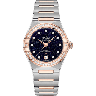 Constellation Manhattan 29 Co-Axial Master Chronometer Stainless Steel / Sedna Gold / Aventurine / Diamond