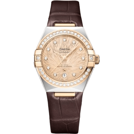 Constellation Manhattan 29 Co-Axial Master Chronometer Stainless Steel - Moonshine Gold - Diamond / Champagne Supernova / Alligator