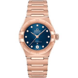 Constellation Manhattan 29 Co-Axial Master Chronometer Sedna Gold / Blue