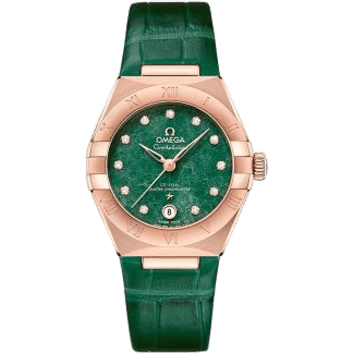 Constellation Manhattan 29 Co-Axial Master Chronometer Sedna Gold / Green Aventurine
