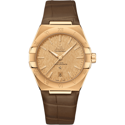 Constellation Master Chronometer 39 Yellow Gold / Champagne / Alligator