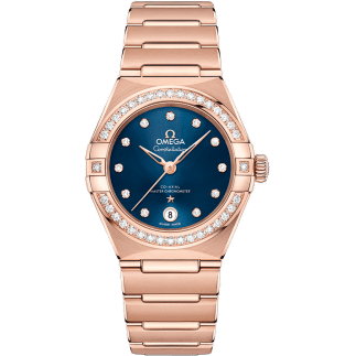 Constellation Manhattan 29 Co-Axial Master Chronometer Sedna Gold / Blue / Diamond