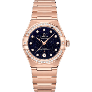 Constellation Manhattan 29 Co-Axial Master Chronometer Sedna Gold / Aventurine / Diamond