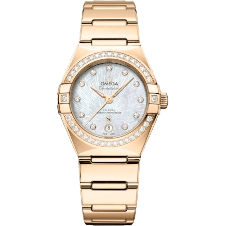 Constellation Manhattan 29 Co-Axial Master Chronometer Moonshine Gold - Diamond / MOP Supernova