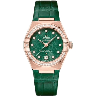 Constellation Manhattan 29 Co-Axial Master Chronometer Sedna Gold / Diamond / Green Aventurine