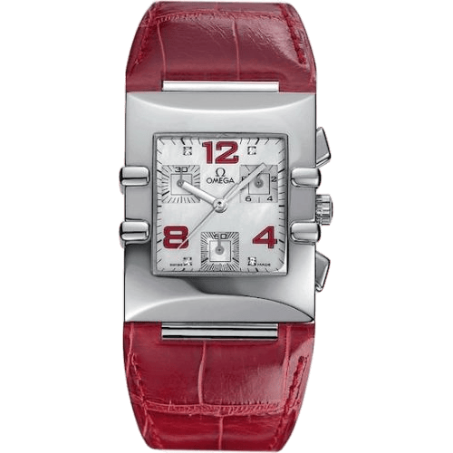 Constellation Quadra Quartz 28 Chronograph Stainless Steel / MOP/ Alligator