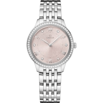 De Ville Quartz 30 Stainless Steel - Diamond / Pink / Bracelet