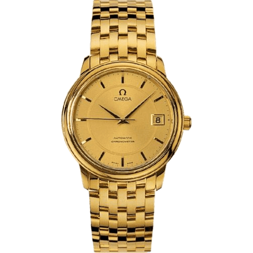 De Ville Prestige Automatic 34.7 Yellow Gold / Champagne / Bracelet