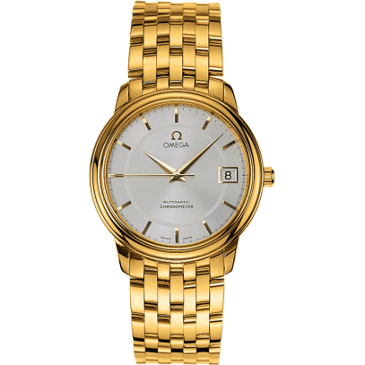 De Ville Prestige Automatic 34.7 Yellow Gold / White / Bracelet