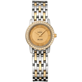 De Ville Prestige Quartz 22 Stainless Steel / Yellow Gold / Diamond / Champagne / Bracelet
