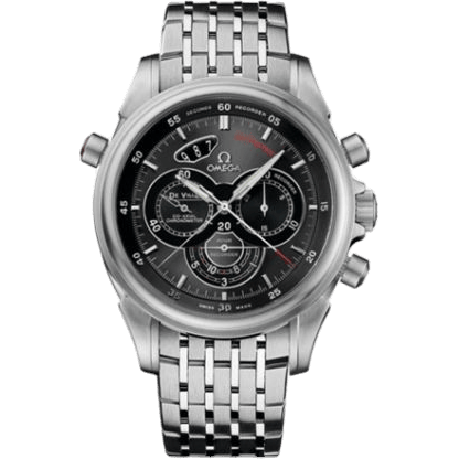 De Ville Co-Axial 44 Chronoscope Rattrapante II Stainless Steel / Grey / Bracelet