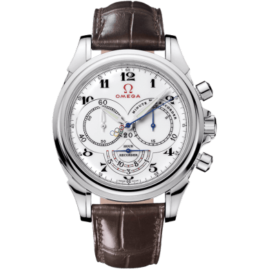 De Ville Co-Axial 41 Chronoscope Stainless Steel / White / Olympic