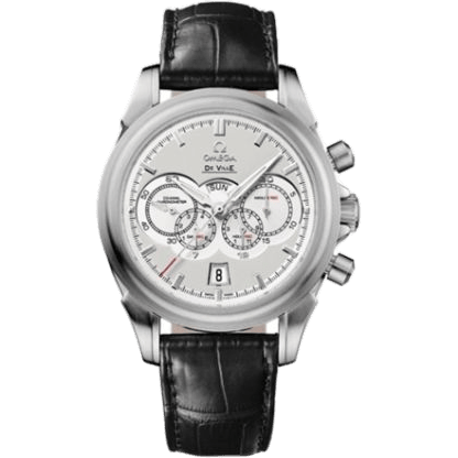 De Ville Co-Axial 41 Chronograph 4 Counters White Gold / Ivory / Alligator