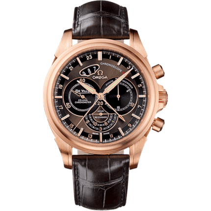 De Ville Co-Axial 44 Chronoscope GMT Red Gold / Brown