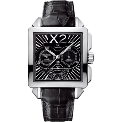 De Ville X2 Co-Axial 37 Chronograph Stainless Steel / Black