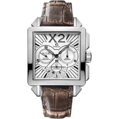 De Ville X2 Co-Axial 37 Chronograph Stainless Steel / Silver