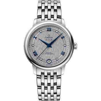 De Ville Prestige Co-Axial 32.7 Stainless Steel / Vintage Grey Silk / Bracelet